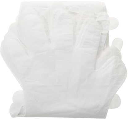 FOMIYES 10paare Einweghandschuhe mit Feuchtigkeitspflege Transparent Lange für Trockene Hände Feuchtigkeitsspendende Handüberzüge Touchscreen-bedienung Diy-handmasken