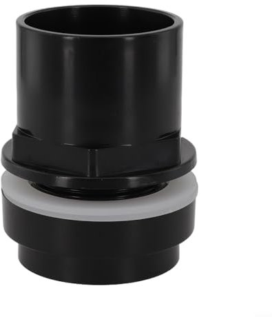 Gdfnmogo Connettore per serbatoio, raccordo filettato a parete per sistema di filtraggio per laghetti, acquari, sistema di collegamento per tubi in PVC, raccordo per paratia (50 mm)