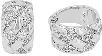 JOOP! Ohrringe aus 925 Sterling Silber für Damen, Ohrschmuck, Silber 925 rhodiniert, teilw. mit Schmuckstein, Kommt in Schmuck Geschenk Box