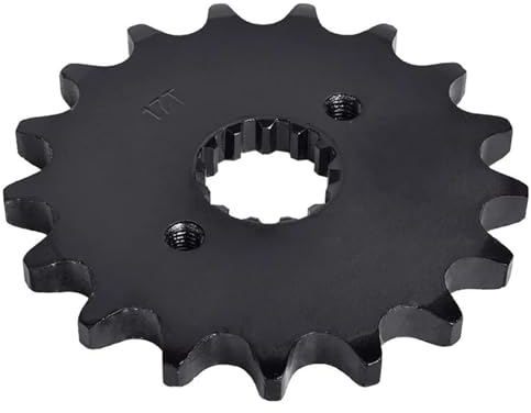 ISJRJF Pignone Motore Anteriore Pignone Anteriore a Ruota Libera da 530 Denti e 17 Denti, Adatto per Kawasaki GPX500-600, GPX500R, GPZ600-R, ZX600A Ingranaggio Catena(1pc)