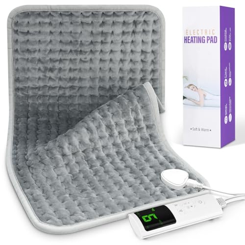 Heizkissen mit Abschaltautomatik, 9 Temperaturstufen, Timerfunktion,43x84cm | Wärmekissen Elektrisch, Schnellheizende Heizkissen Rücken für Nacken, Schulter, Bauch, Knie, Waschbar