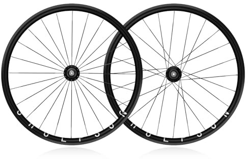 SXSHEYS 20H/24H Laufradsatz für Fixie-Fahrräder, 700C Aluminiumlegierung, Vorder- und Hinterräder, 100x120 mm, V-Brake, für 23-28C