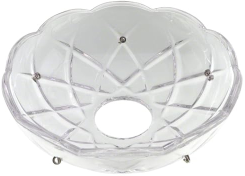 Lichtschale~ Bobeche Ø100mm Bleikristall mit 5 Seitenringe Chrom ~ Kronleuchter Lüster