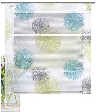 Home fashion MAGNETROLLO BAMBUSOPTIK Rawlins, BLAU GRÜN, 130 X 60 cm