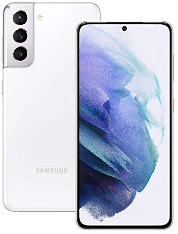 Samsung Smartphone Galaxy S21 5G, Display 6.2 Dynamic AMOLED 2X, 3 fotocamere posteriori, 256 GB, RAM 8GB, Batteria 4000mAh, Dual SIM + eSIM, (2021) [Versione Italiana], Bianca (Phantom White)