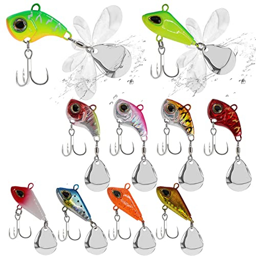 Croch Zander Köder 10St. zum Zander Hecht Barsch Angeln Köder (18g, A)