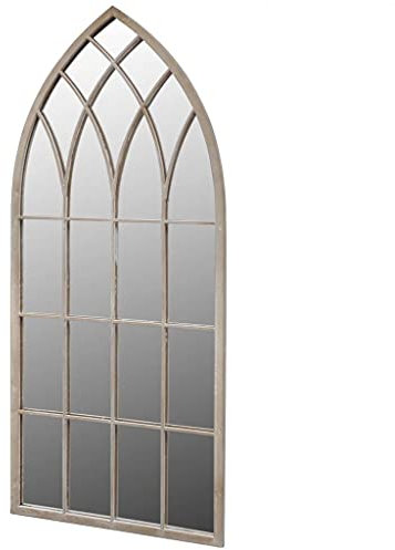 Kstyhome Gothic Arch Garden Mirror 50x115 cm for Indoor and Outdoor Use