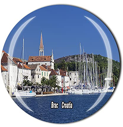 BRAC Kroatien Kühlschrankmagnet Kristall Touristen Souvenir Geschenkkollektion Kühlschrank Magnetischer Aufkleber