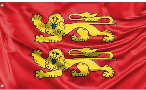 Drapeau de la Normandie du Nord | Impression unique | Fabriqué dans l'UE (90 x 150 cm)