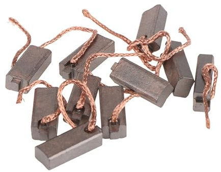 Dickly 10 Uds. de cepillo de carbono para Motor genérico, pieza de repuesto de 19mm x 7mm x 5mm, accesorios automotrices, herramienta eléctrica para Motor