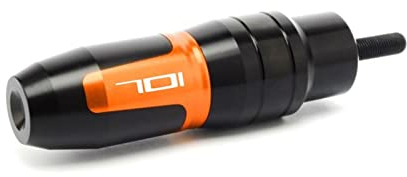 MIAOLISI Motorrad Sturzschutzbügel Motorrad Auspuff Sturzpads Crash Pads Fallschutz Für 401 701 Für Svartpilen 401 701 Für VITPILEN 401 (Farbe : Orange, Größe : B)