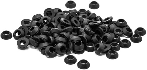 KINETICS LINE Konusdichtungen 1/2 Zoll (10 mm Loch Durchmesser) 100 Stück PVC Keildichtung für Rohrverbindungen, Rohrleitungen und Armaturen, Sanitär-Systemen, Entwässerungs (-15°C bis 60°C)