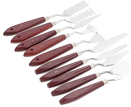 BELLIFFY Espátulas para Pintura Al Óleo Herramientas De Pintura Acrílica Raspador De Al Óleo para Mezclar Colores Estudio o Taller