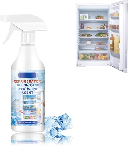 New Defrost Spray for Freezer, Fridge Freezer Defrost Spray, Powerful Defrosting Spray for Fridge Freezer, Freezer Defrosting Spray, Deicer Spray, Efficiently Quickly Removes Ice Buildup (1P)
