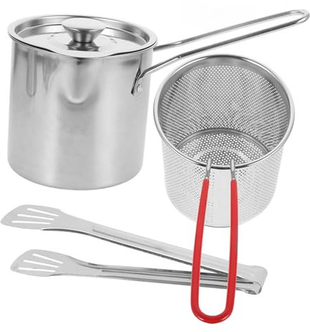 Cabilock Frittierpfanne Multifunktionale Tiefe Fritteuse Für Tempura Mit Abnehmbaren Griffen Geeignet Für Zuhause Und Gastronomie Leicht Zu Reinigen Für Frühstück Und Snacks