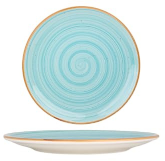 Bonna Platos de cena - Aqua - Porcelana - 25 cm - juego de 6