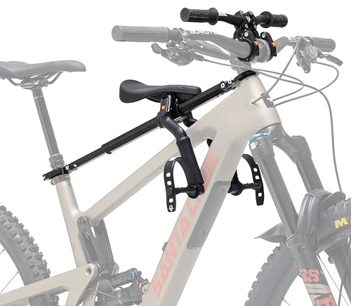 Kids Ride Shotgun - Child Bike Seat & Handlebar Combos - Front Mounted, for Children Aged 2~5 Years, Fits Most Adult Modern Mountain Bikes, Adjustable for Comfort (E-Bike Compatable Seat Combo)