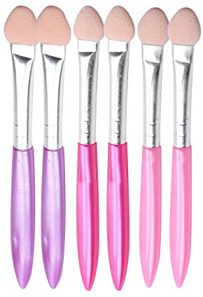 Cpolebev 6 pieces One End Foam Tip Applicators Eyeshadow Brush