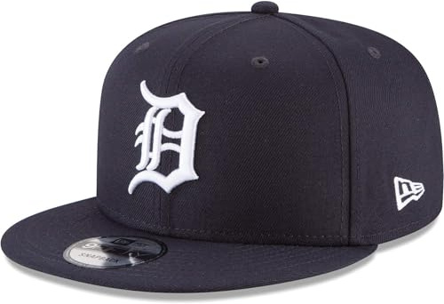 New Era Mens Snapback, Detroit Tigers - Navy, One Size