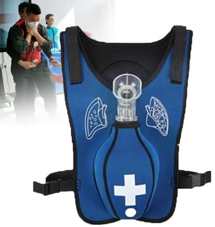 Trainingsweste Zur Simulation Von Atemwegsbehinderungen FüR Erwachsene In Der Atemwegsbeatmung,Erste-Hilfe-Trainingsweste Zur Simulation Von Atemwegsbehinderungen,Blue-child