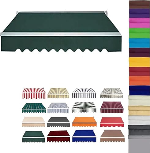 Tessuto di Ricambio per Tenda da Sole da Giardino con Retrattile Manuale, per Patio, Terrazzo, Esterno, Giardino Telo di Ricambio per Tenda Parasole Retrattile,05,8.2x8.2FT/250x250CM