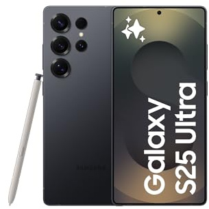 Samsung Galaxy S25 Ultra 512GB Teléfono Móvil con IA, Galaxy AI, 12GB RAM, Cámara 200MP, Dual SIM, IP68, Garantía del Fabricante 3 Años + 1 Año Extra, Titanio Negro Intenso (Versión Española)