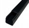 Canaleta para cables de PVC, 40 x 40 mm, longitud total: 2 metros, canal de instalación eléctrica con tapa, color negro