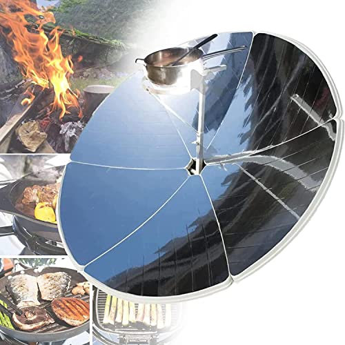 Forno solare portatile, fornello solare concentrato fornello solare fornello solare forno solare diametro 1,5 m parabolica focale temperatura del punto focale: 700-1000 ° C