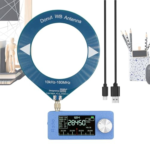 Amplificador Audio para Hogar,Receptor De Radio FM - Reproductor Compacto con Pantalla IPS HD USB LSB Am Y Antena 4.8 cm para Autocaravana Casa Cine Camion