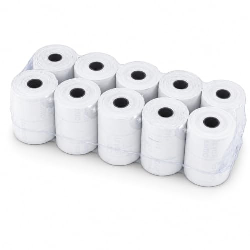 Topolenashop Rotoli Carta Termica 57 mm x 30 m – 10 Rotoli Senza BPA per POS e Registratore di Cassa – Carta Termica Premium per Ricevute Bancomat, Stampa Nitida e Duratura 804794