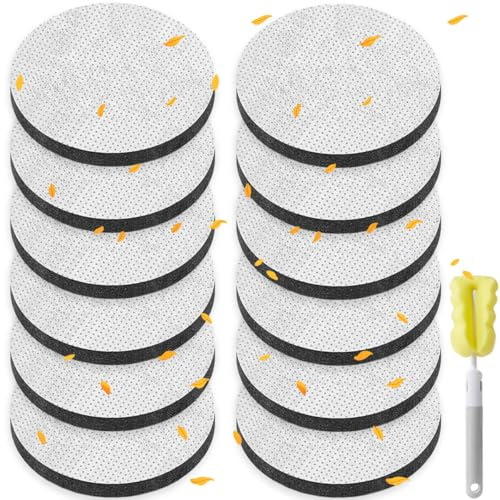 Acmerota Lot de 12 Disques Filtrants Compatibles pour Brita Fill & Go Les Bouteilles et Carafes Filtrantes Réduit Les Impuretés Organiques de l'eau Potable Filtration Plus Rapide