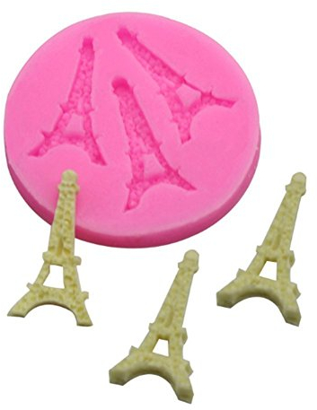 Beiersi Eiffelturm Silikon Form für Fondant Marzipan Tortendeko Ausstecher Seife Dekoration Werkzeug (Stil 2)