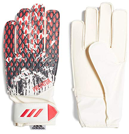 adidas Pred20 Trn MN J Glove Liners, White/Black/Active Red, 4