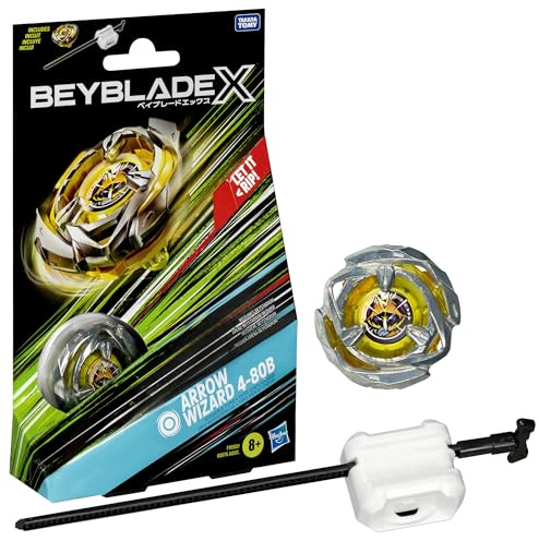 Beyblade X Starter Pack - F9582 - Snurra & Launcher Pack - Arrow Wizard 4-80B