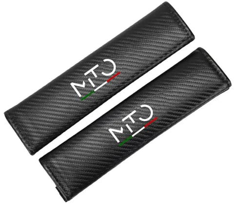 2 Pezzi Fibra di Carbonio Imbottiture Cinture di Sicurezza Protettive, per Alfa Romeo Mito Protezione Spalla Comfort Cuscinetti protettivi