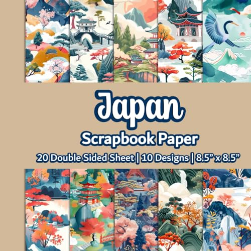 Japan Scrapbook Paper: Nature Landscape Scrapbook Paper | 10 Designs | 20 Double Sided Non Perforated Decorative Paper Craft For Craft Projects, Card ... Mixed Media Art and Junk Journaling | Vol.4