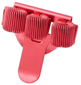 [TopSTuff] Porte-Stylo Triple de Poche pour Blouse Infirmiere, Docteur - Fabriqué en Métal avec Clip d'Attache Robuste (Rouge)