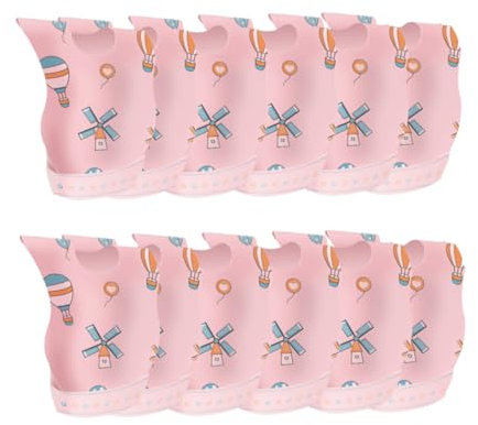 Abaodam Handtuch-fütterungslätzchen 20er-pack Baby-esslätzchen Tragbares Modedesign