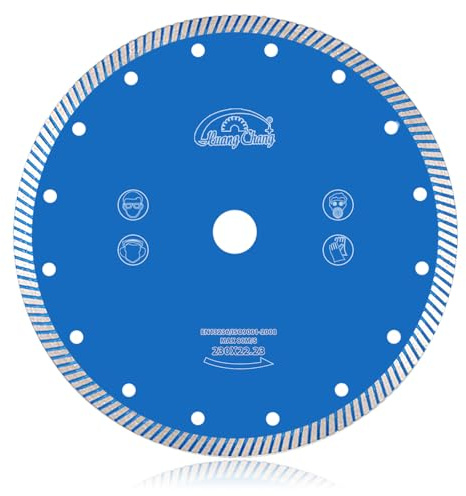 Disco diamantato professionale da 230 mm x 22,23 mm per marmo, lama per sega da taglio di pietre, lastre per pavimenti e granito, disco a vite per taglio secco e bagnato
