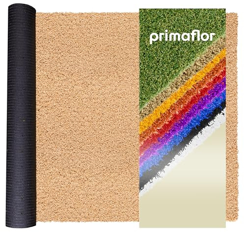 Primaflor Kunstrasen Fun4You | 200 x 200 cm | Beige | 12 mm | UV-stabil | wasserdurchlässig | Rasenteppich für Außenbereich | Outdoor-Bodenbelag als Bootsdeckbelag & für Sport