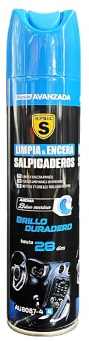 SPSIL Limpia y Encera Salpicaderos para Coche - Limpiador y Abrillantador con Protección UV hasta 28 Días - Efecto Antipolvo para Plásticos, Vinilos y Cuero del Interior Marino 250ML