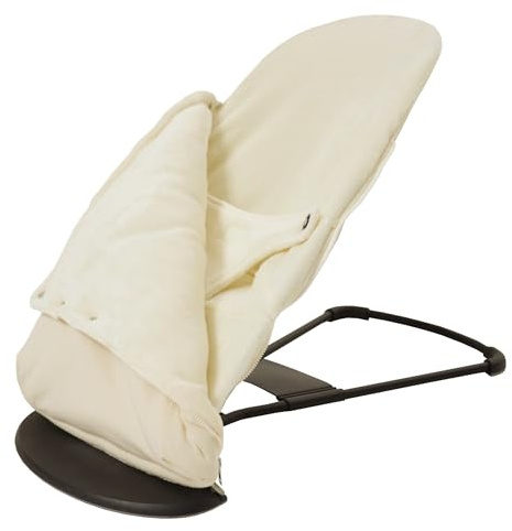 Saco + Funda para hamaca bebé Belltop compatible con hamaca BabyBjörn Soft & Bliss. Asiento bebé térmico para balancín hipoalergénico. Saco para dormir bebé (mecedora) extraíble con cremalleras -Beige