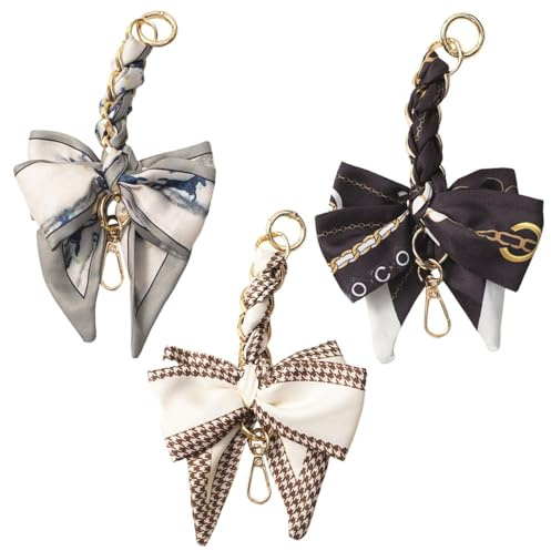 XFSRG 3 Pezzi Manici per Borse con Ciondoli Farfalla Stile Francese Maniglie di Ricambio Accessorio Decorativo per Borsetta e Tracolla Ogni Occasione