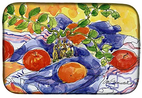 Caroline's Treasures 6047DDM - Esterilla de Secado para Manzanas, Escurridor de Bayetas, 35,5 x 53,3 cm, Multicolor