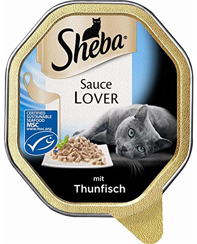 Sheba Sauce Lover mit Thunfisch 22 x 85g Katzenfutter
