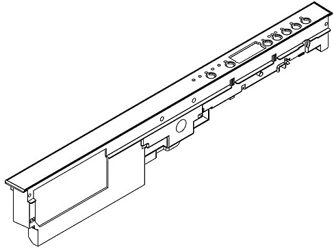 Whirlpool W11192369 Dishwasher Control Panel and Overlay (Black) (Replaces W11302463) Genuine Original Equipment Manufacturer (OEM) Part