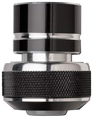 Tenrit Gartenschlauch-Schnellkupplung für 3/4 Schläuche aus Schwarzem Aluminium - Verbindungsstück - Gartenschlauchzubehör