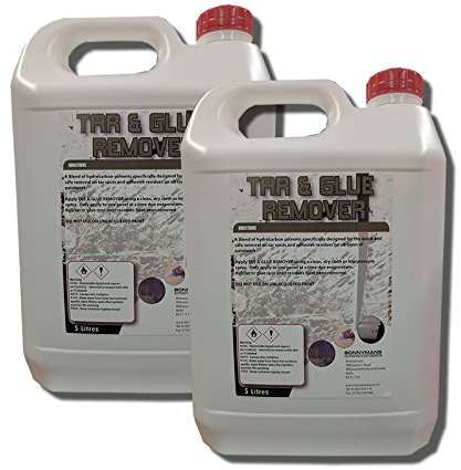 Bonnymans Tar and Glue Remover - Removes Tar, Bitumen & Most Solvent Based Glues - 2x 5 Litres