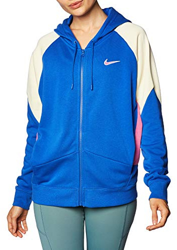 Nike Nsw Full Zip Cb - Giacca da donna, Donna, Giacca, CK1405, Game Royal/Cosmic Fucsia/Foss, L