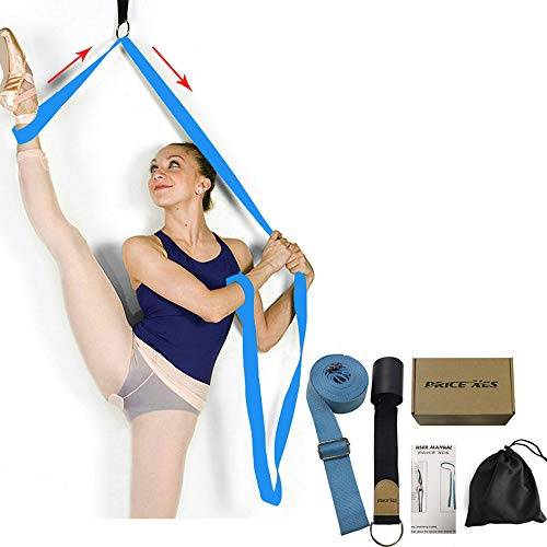 Beindehnungsgurt, verstellbares Beinstrecker-Band mit Türanker, verbessert die Beindehnung, Türflexibilitätstrainer, Heim-Stretching-Ausrüstung für Yoga, Ballett, Tanz, Cheer, Gymnastik Training